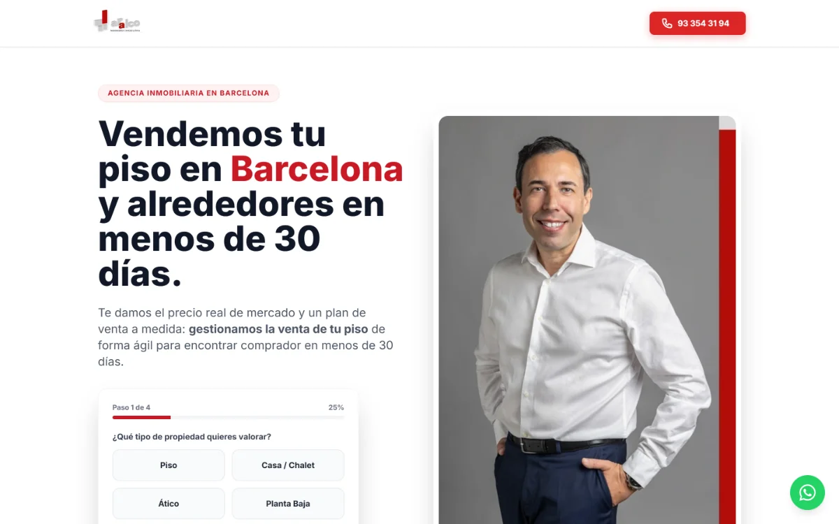 Captura escritorio de araico.online (página completa o sección de valor)