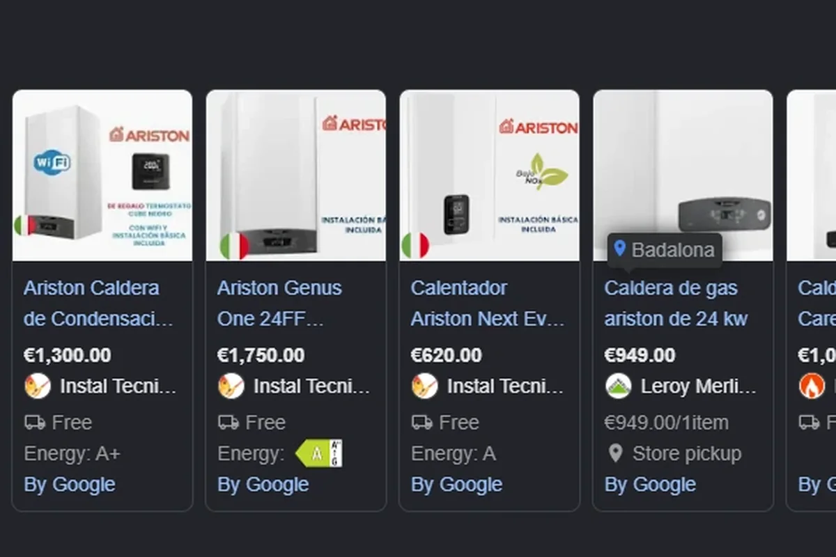 Feed de producto de Climatot en Google Merchant Center